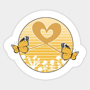 Excellent butterflies aesthetic matching sister Sticker